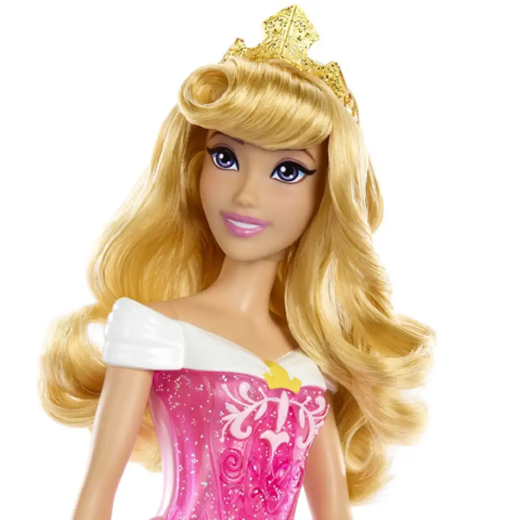 Disney Hercegnők: Csillogó Csipkerózsika hercegnő baba - Mattel kép 3