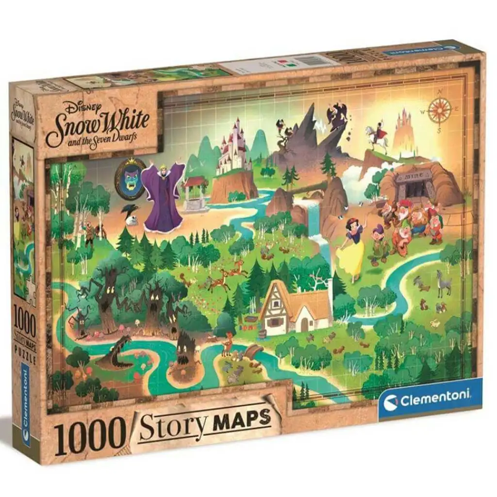 Hófehérke történet térképe 1000db-os puzzle - Clementoni kép 1
