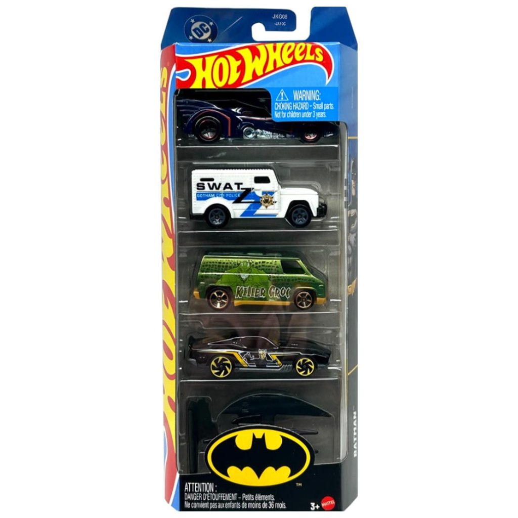 Hot Wheels: Batman járművek 5db-os kisautó szett - Mattel kép 1
