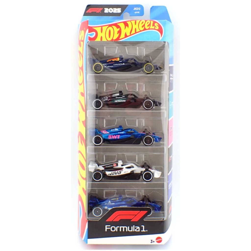 Hot Wheels Formula-1 5 db-os kisautó szett 1/64 – Mattel kép 1