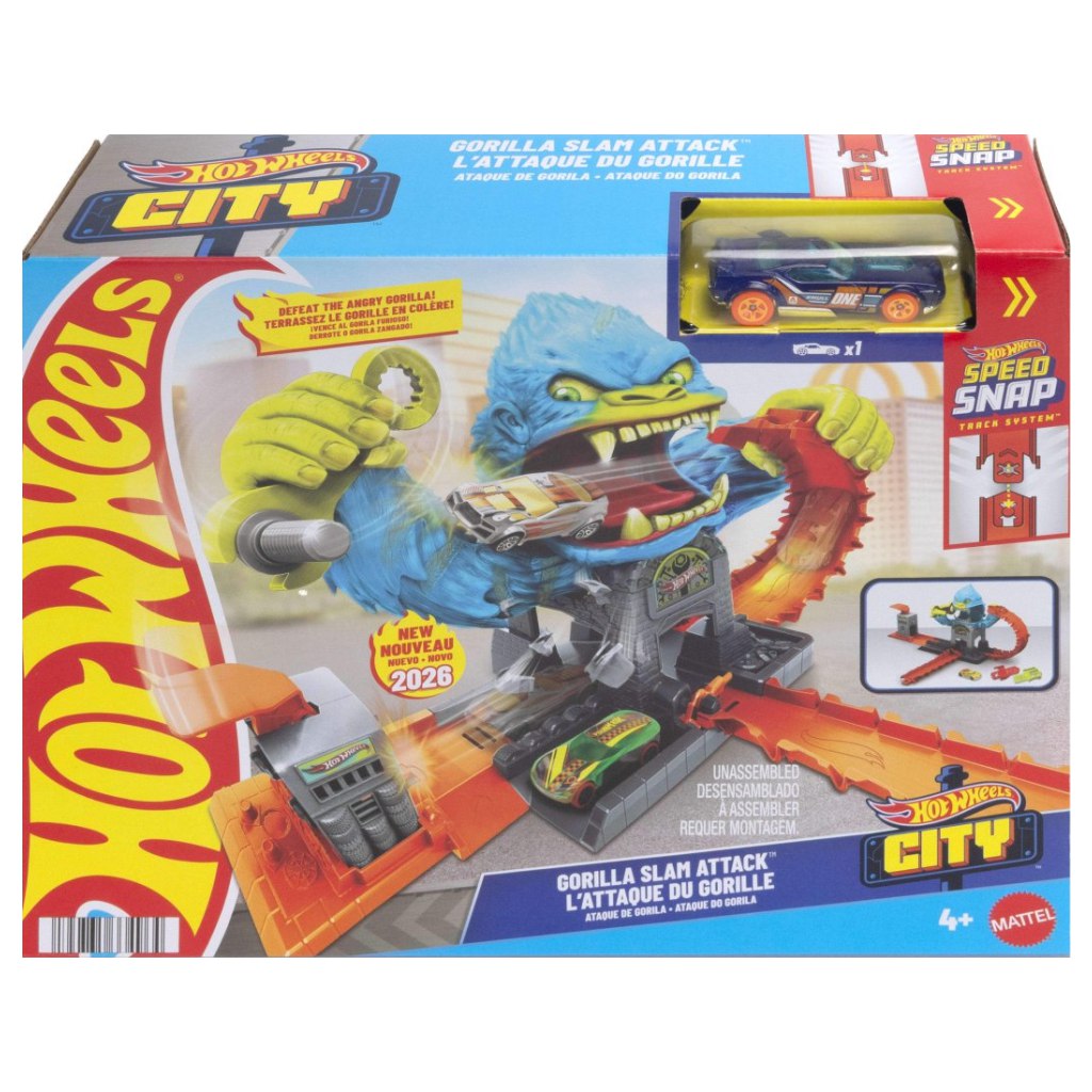 Hot Wheels: Gorilla Slam Attack pályaszett - Mattel kép 1