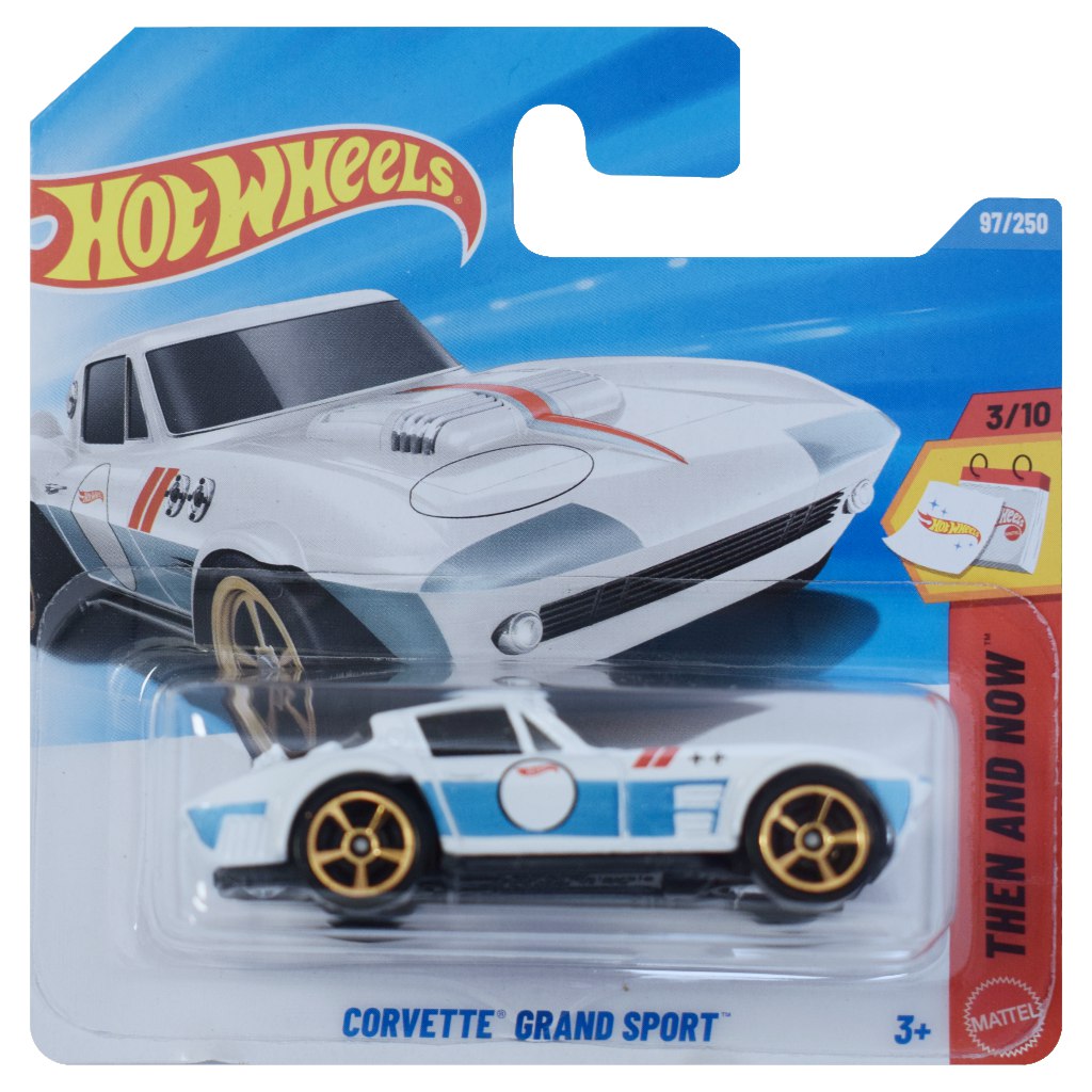 Hot Wheels: Corvette Grand Sport fehér vintage kisautó 1/64 - Mattel kép 1