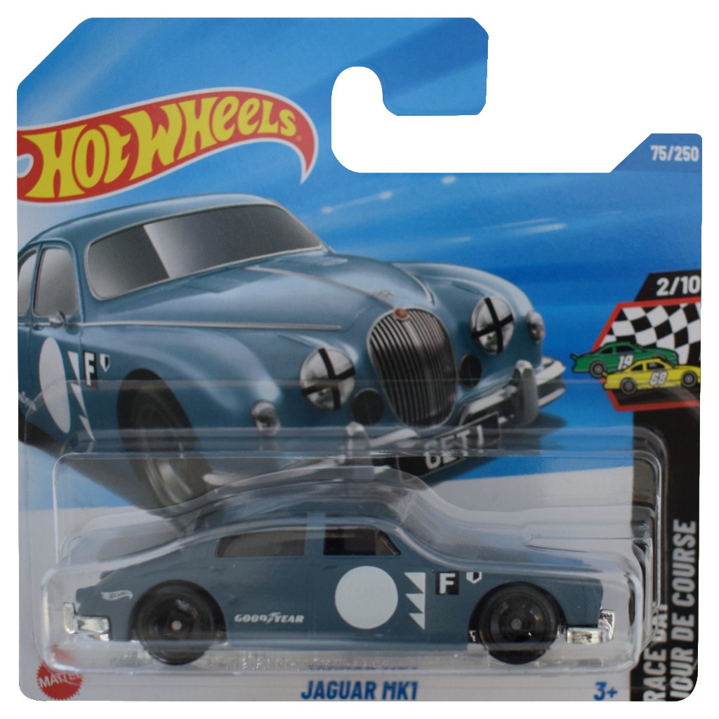 Hot Wheels: Jaguar MK1 szürke kisautó 1/64 - Mattel kép 1