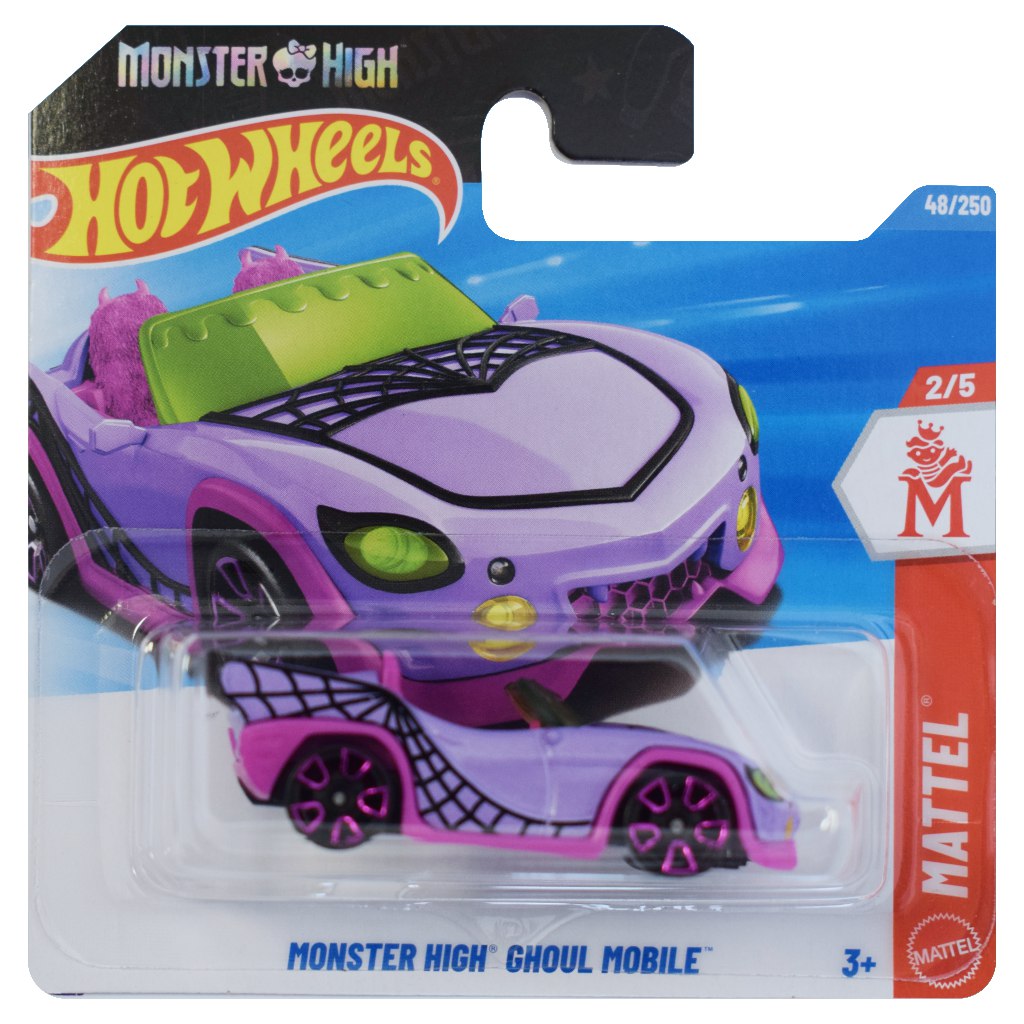 Hot Wheels: Monster High Ghoul Mobile lila kisautó 1/64 - Mattel kép 1