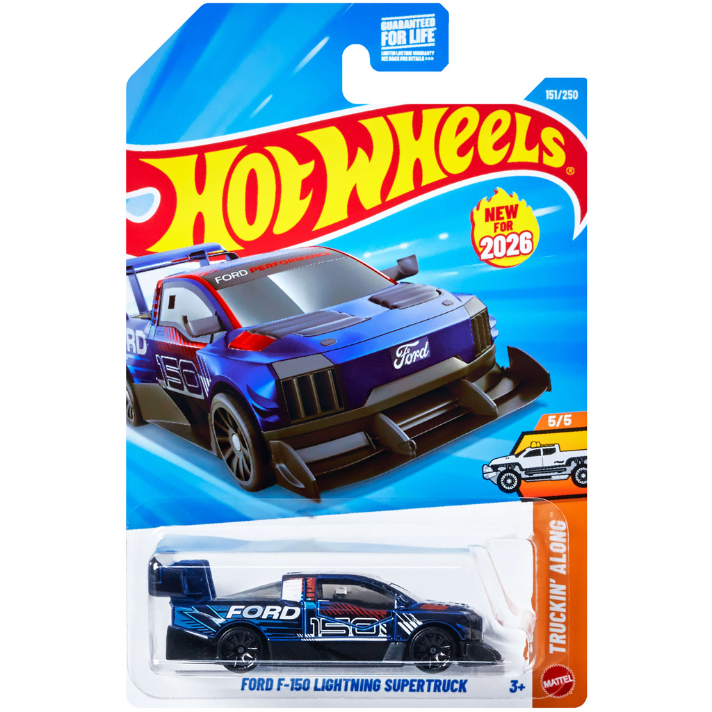 Hot Wheels: Ford F-150 Lightning Supertruck kisautó 1/64 – Mattel kép 1