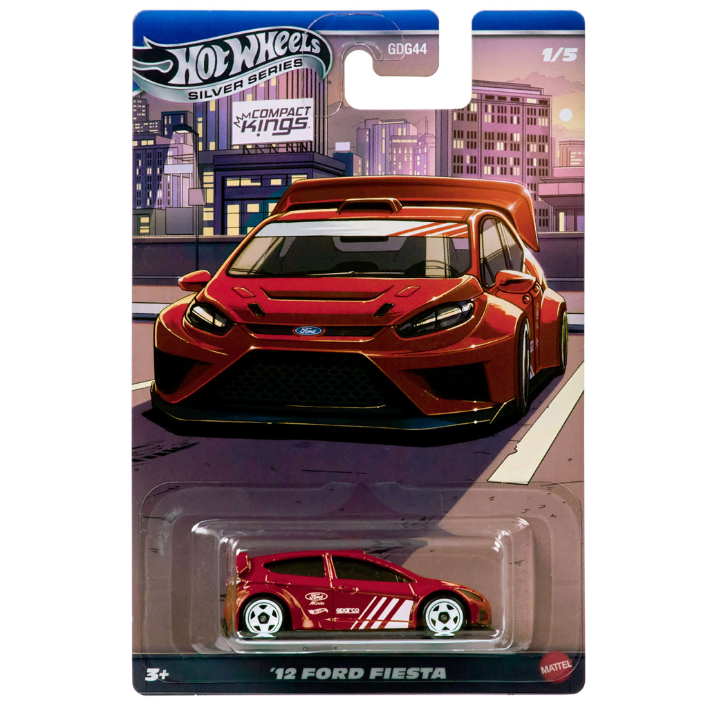 Hot Wheels: ’12 Ford Fiesta klasszikus kisautó 1/64 - Mattel kép 1