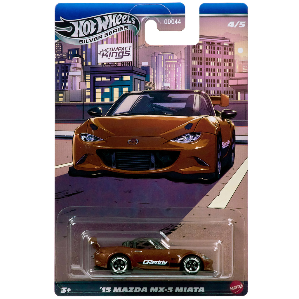Hot Wheels: ’15 Mazda MX-5 Miata klasszikus kisautó 1/64 - Mattel kép 1