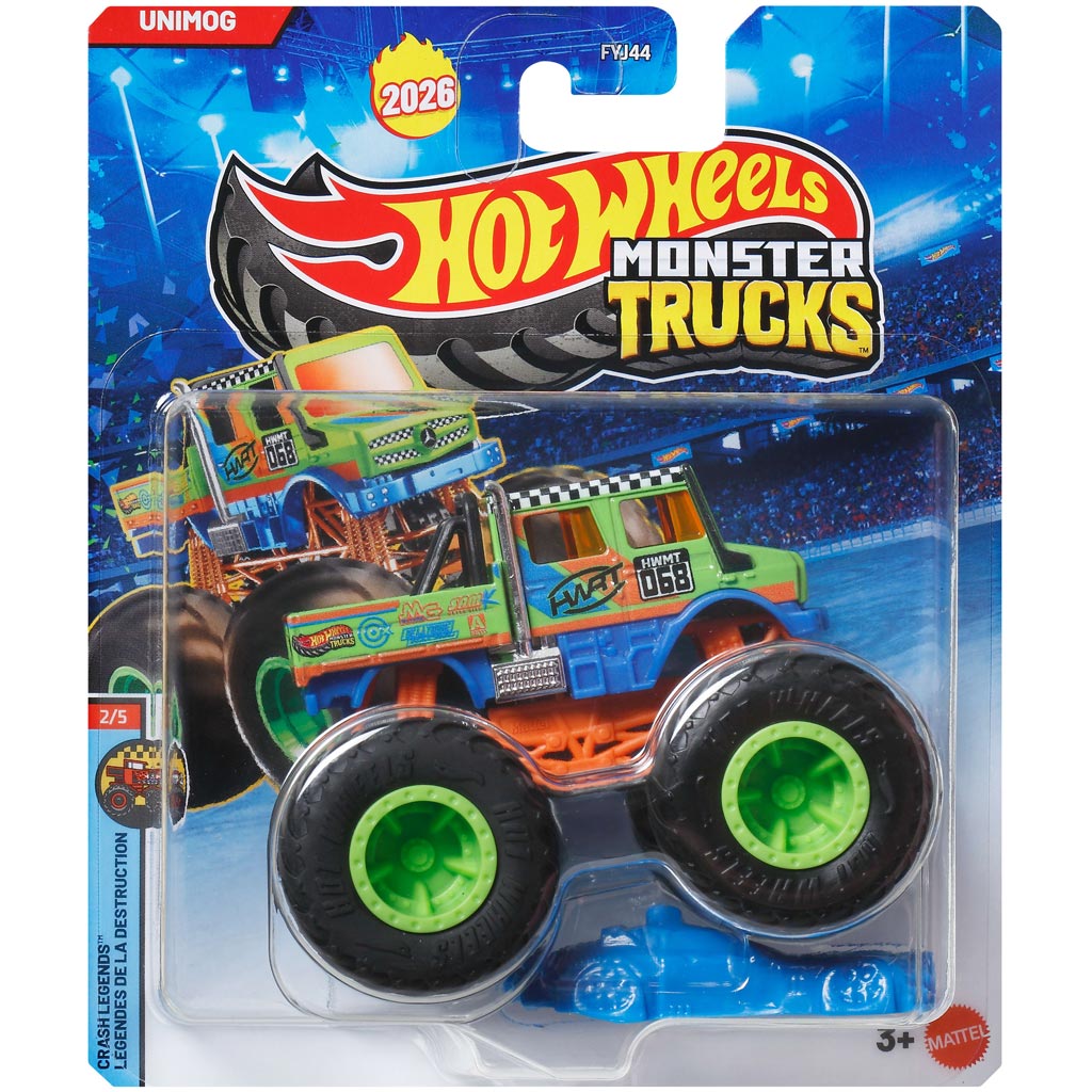 Hot Wheels Monster Trucks: Unimog kisautó 1/64 - Mattel kép 1