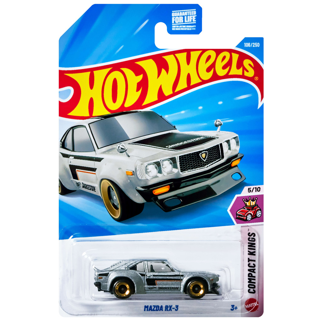 Hot Wheels: Mazda RX-3 szürke kisautó 1/64 - Mattel kép 1