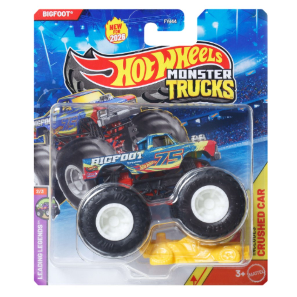 Hot Wheels Monster Trucks: Bigfoot No.75 monster kisautó 1/64 – Mattel kép 1