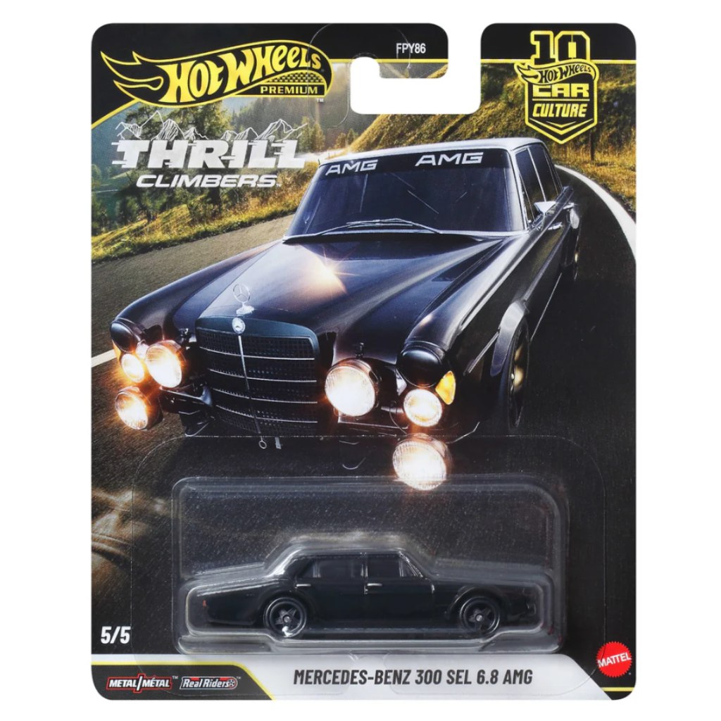 Hot Wheels Premium: Cool-túra Mercedes-Benz 300 SEL 6.8 AMG kisautó 1/64 - Mattel kép 1