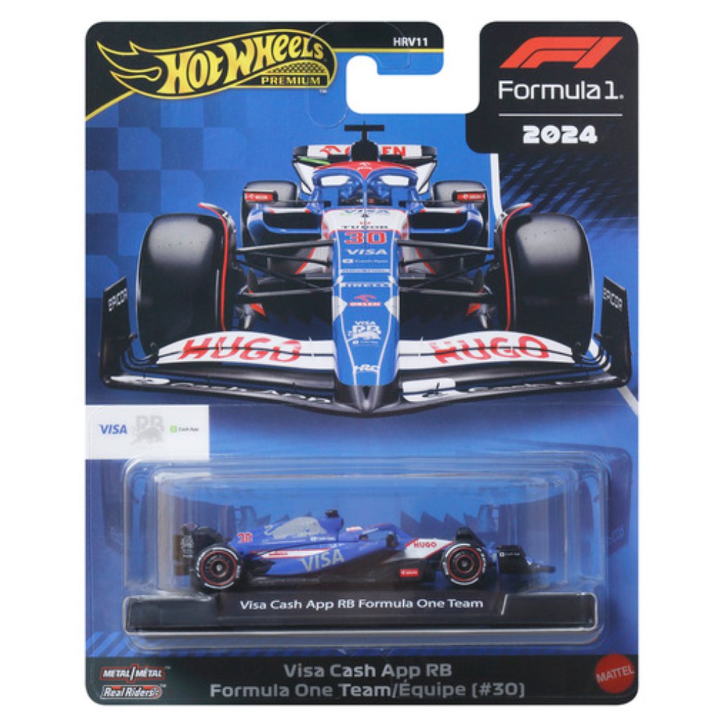 Hot Wheels Premium: Visa Cash App RB Formula 1 No.:30 kisautó 1/64 - Mattel kép 1
