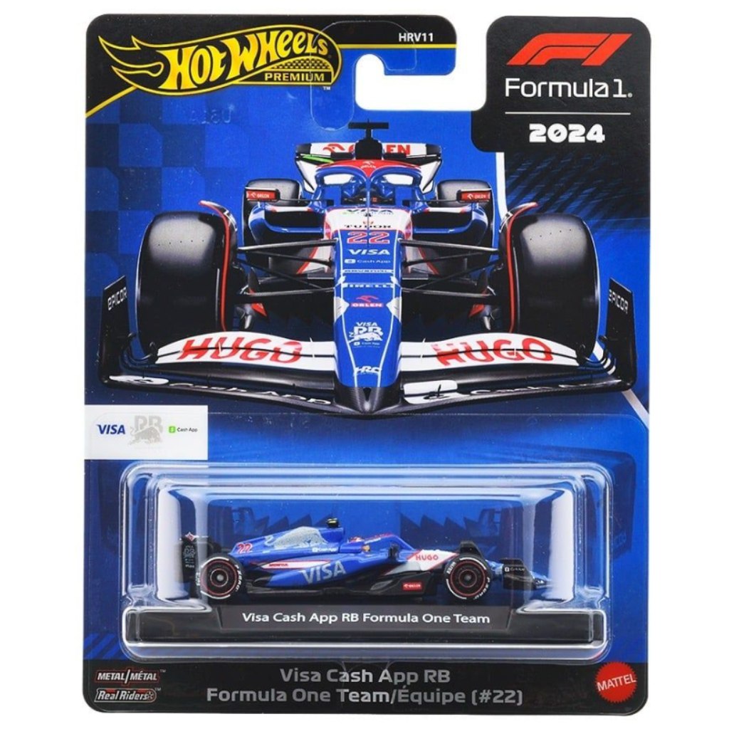 Hot Wheels Premium: Visa Cash App RB Formula 1 No. 22 kisautó 1/64 – Mattel kép 1