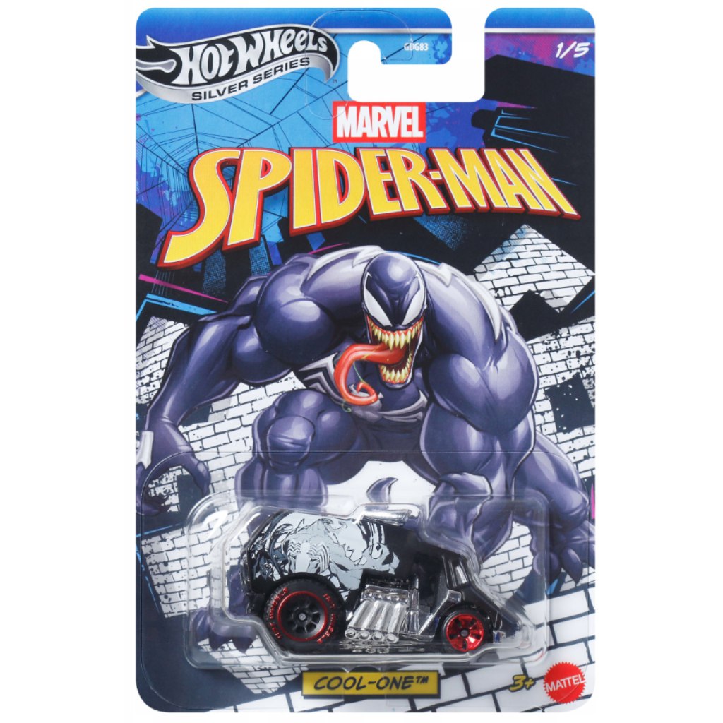 Hot Wheels Silver Series: Marvel Pókember Cool-One kisauto 1/64 - Mattel kép 1