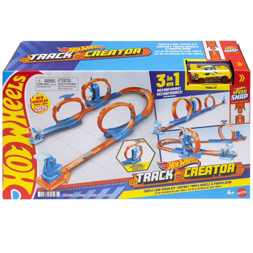 Hot Wheels: Tripla hurok pálya kreátor szett - Mattel kép 1