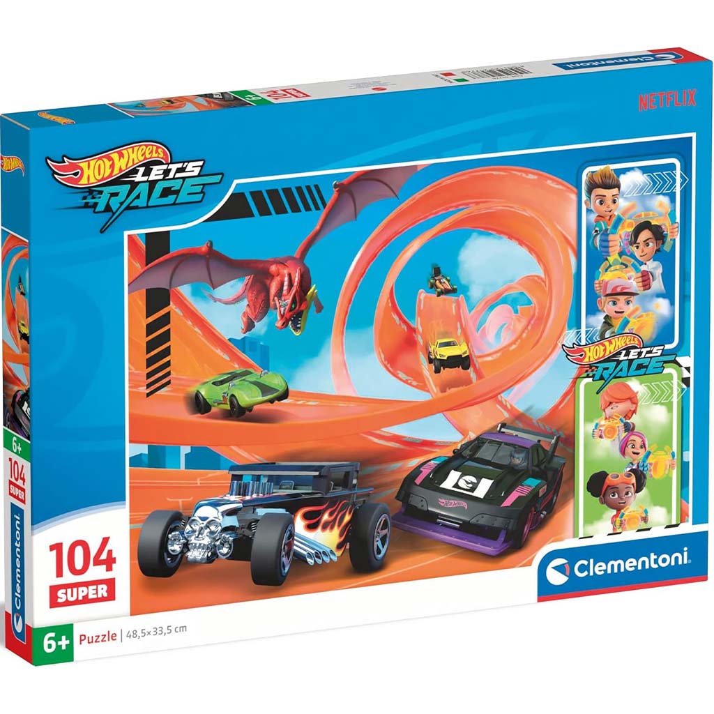 Hot Wheels 104db-os super puzzle - Clementoni kép 1