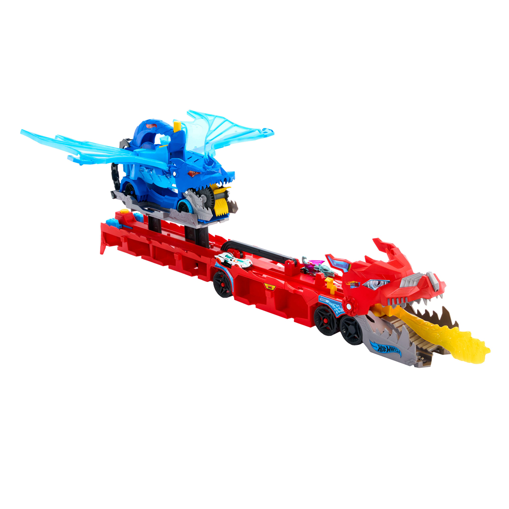 Hot Wheels City: Sárkányjárgány autószállító - Mattel kép 5