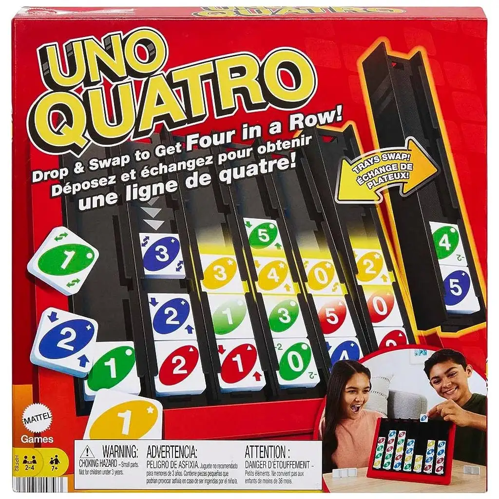 UNO Quatro társasjáték - Mattel kép 1