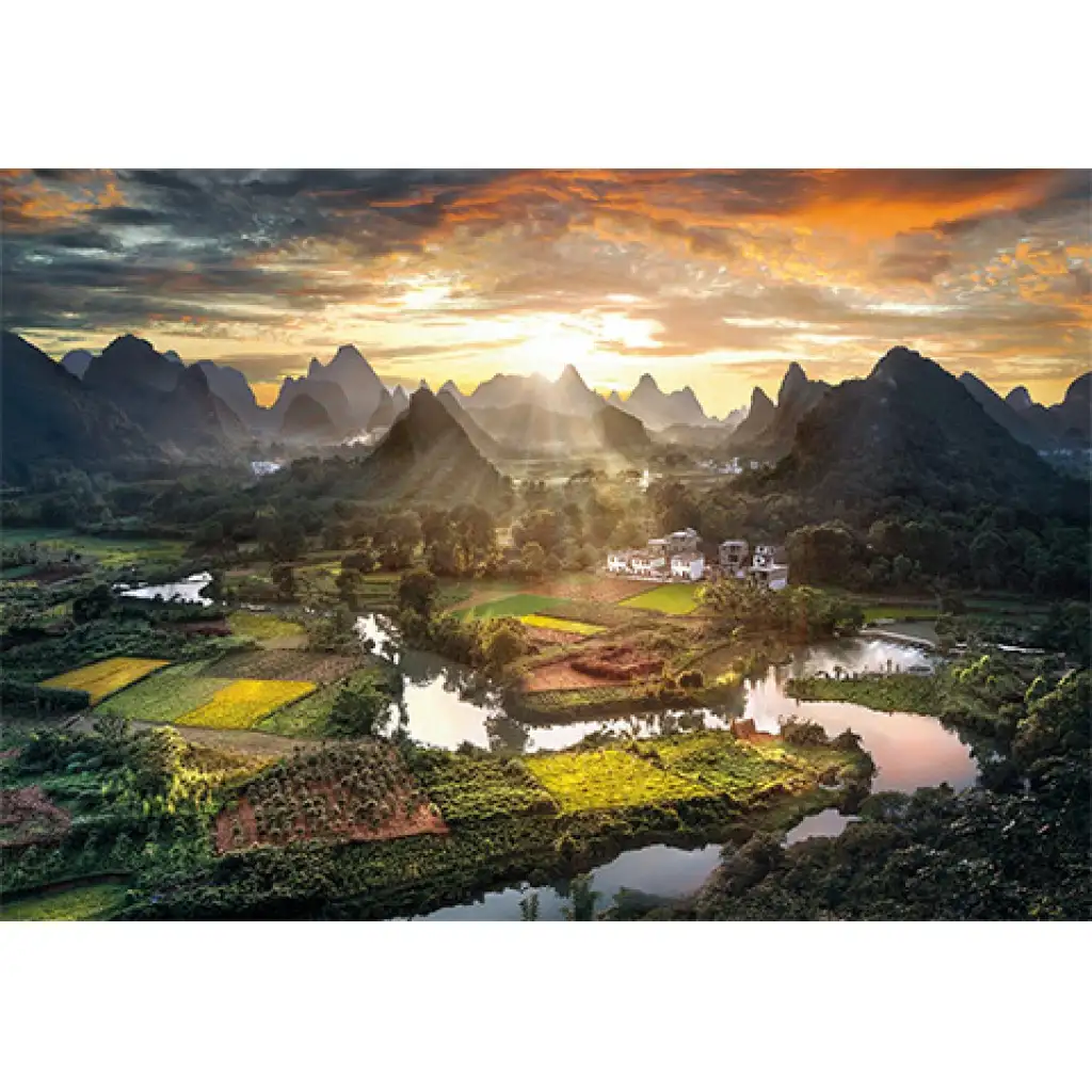 Kínai táj HQC 2000db-os puzzle - Clementoni kép 2