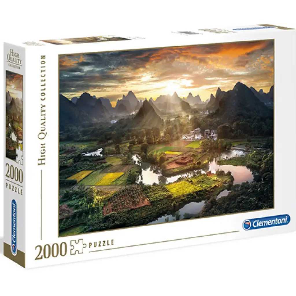 Kínai táj HQC 2000db-os puzzle - Clementoni kép 1