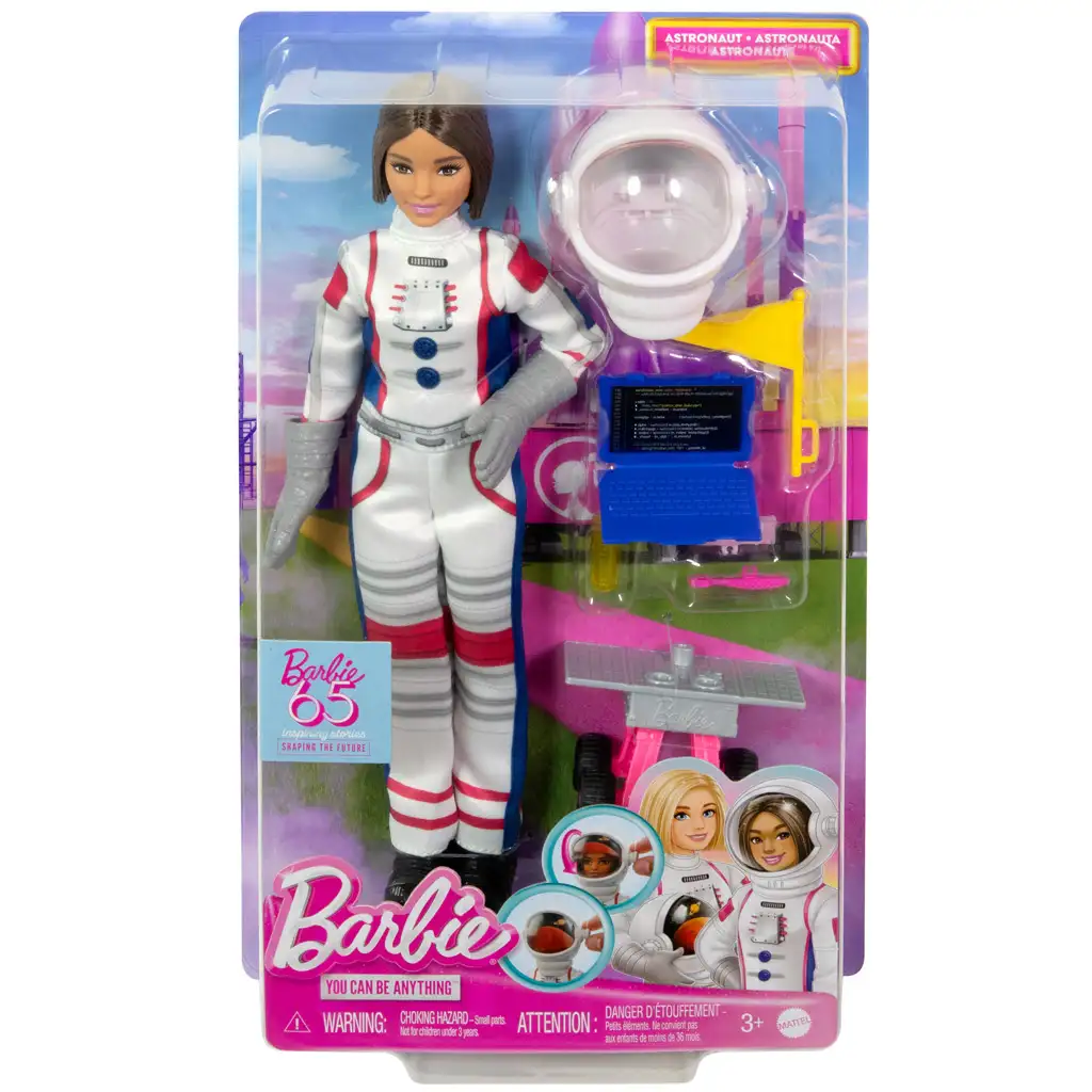 Barbie: 65. évfordulós karrier játékszett - Űrhajós baba kiegészítőkkel - Mattel kép 1