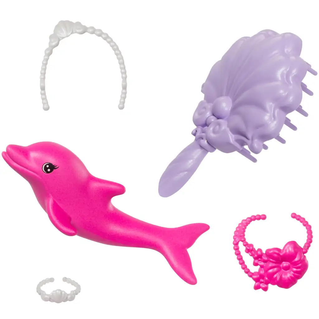 Barbie: Színváltós sellő baba kiegészítőkkel - Mattel kép 6