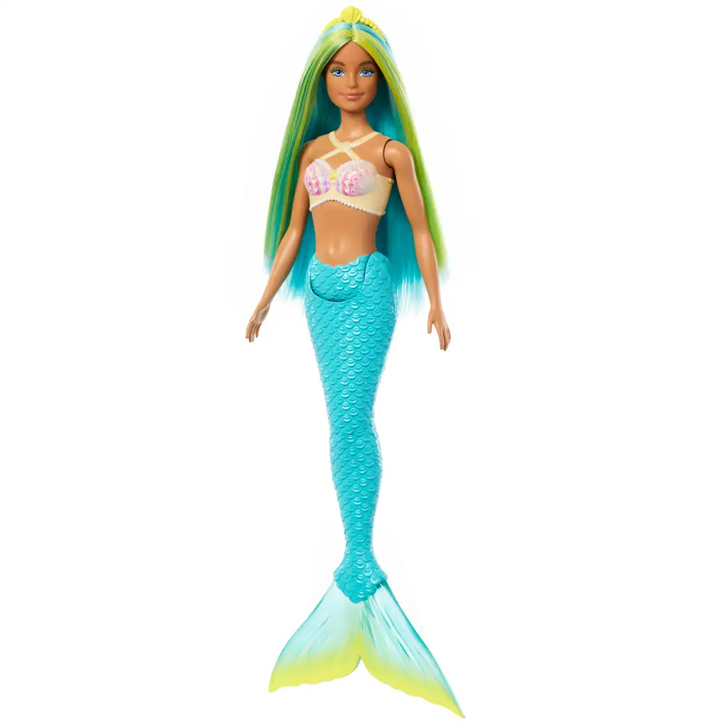 Barbie Dreamtopia: Sellő baba kék hajjal és uszonnyal - Mattel kép 2
