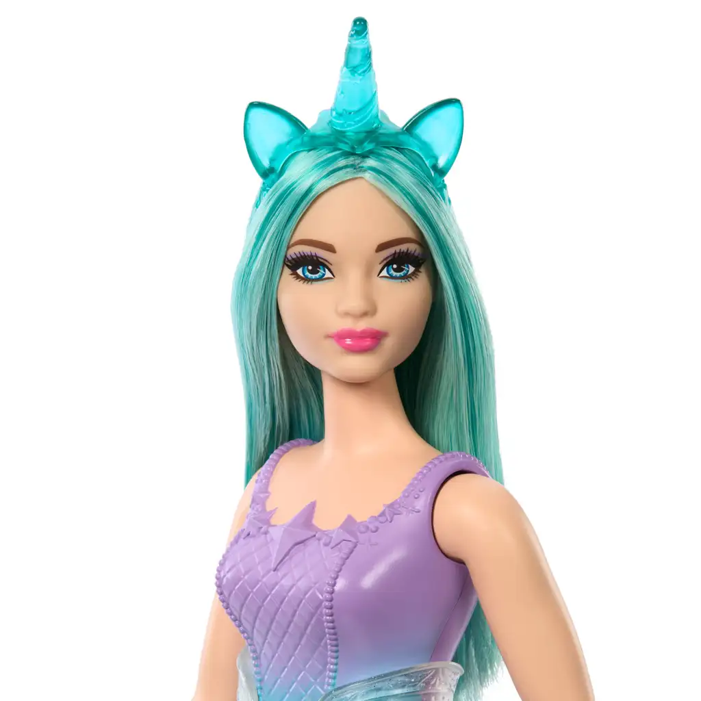 Barbie Dreamtopia: Unikornis baba kék-lila ruhában - Mattel kép 3