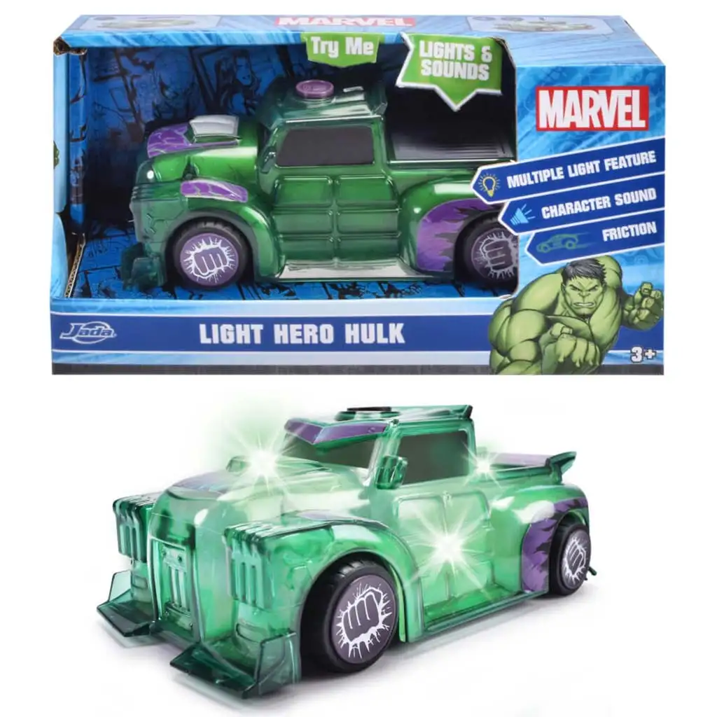 Marvel: Light Hero Hulk karakter járgány fény és hang effektekkel - Jada Toys kép 1