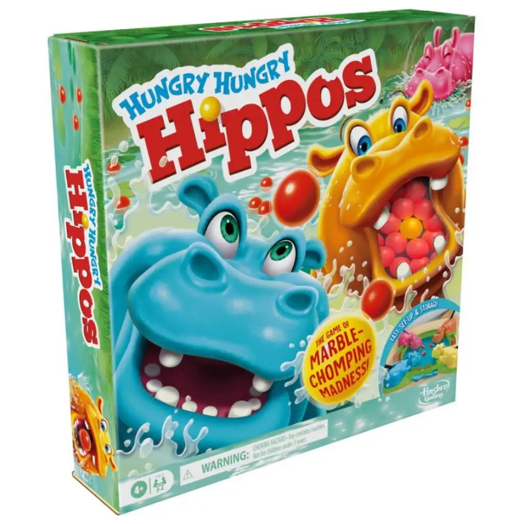 Hungry Hungry Hippos - Éhes vízilovak társasjáték - Hasbro kép 1