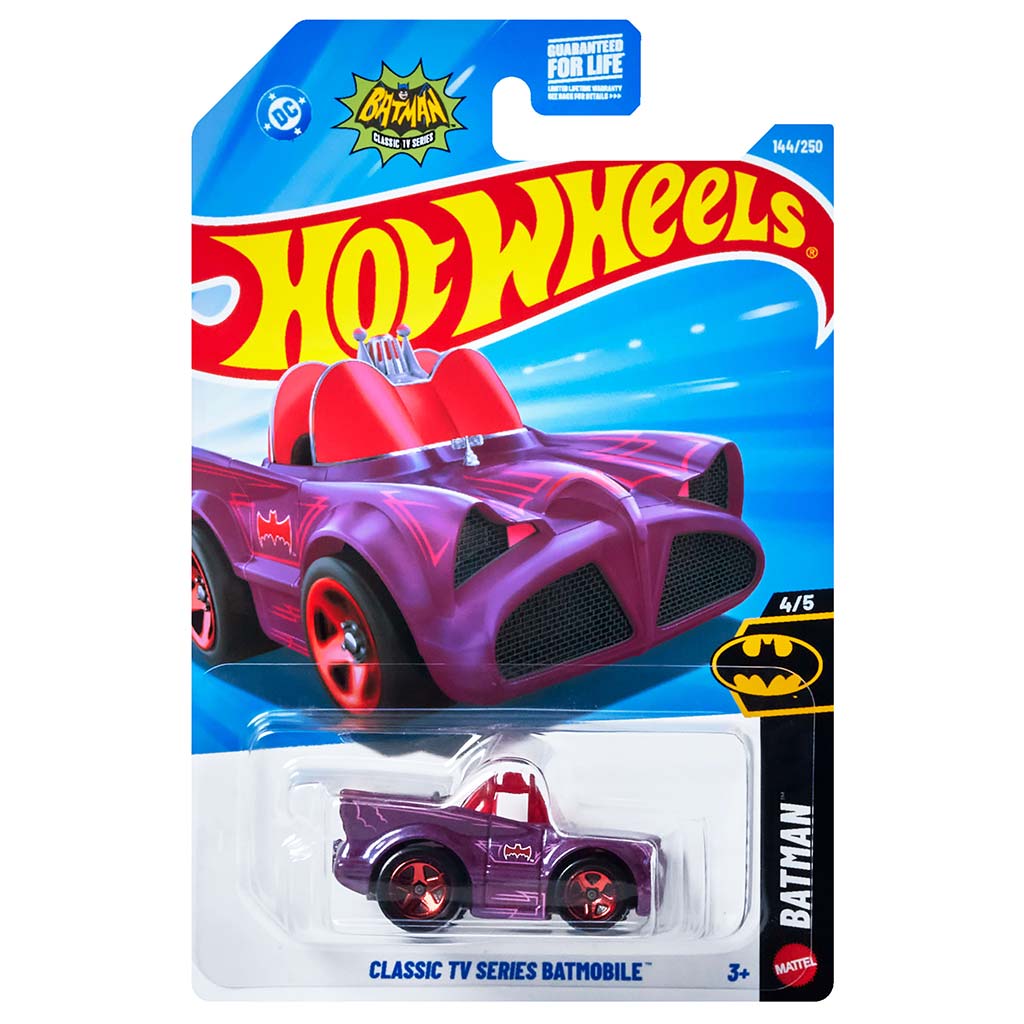 Hot Wheels: Classic TV Series Batmobile lila kisautó 1/64 - Mattel kép 1