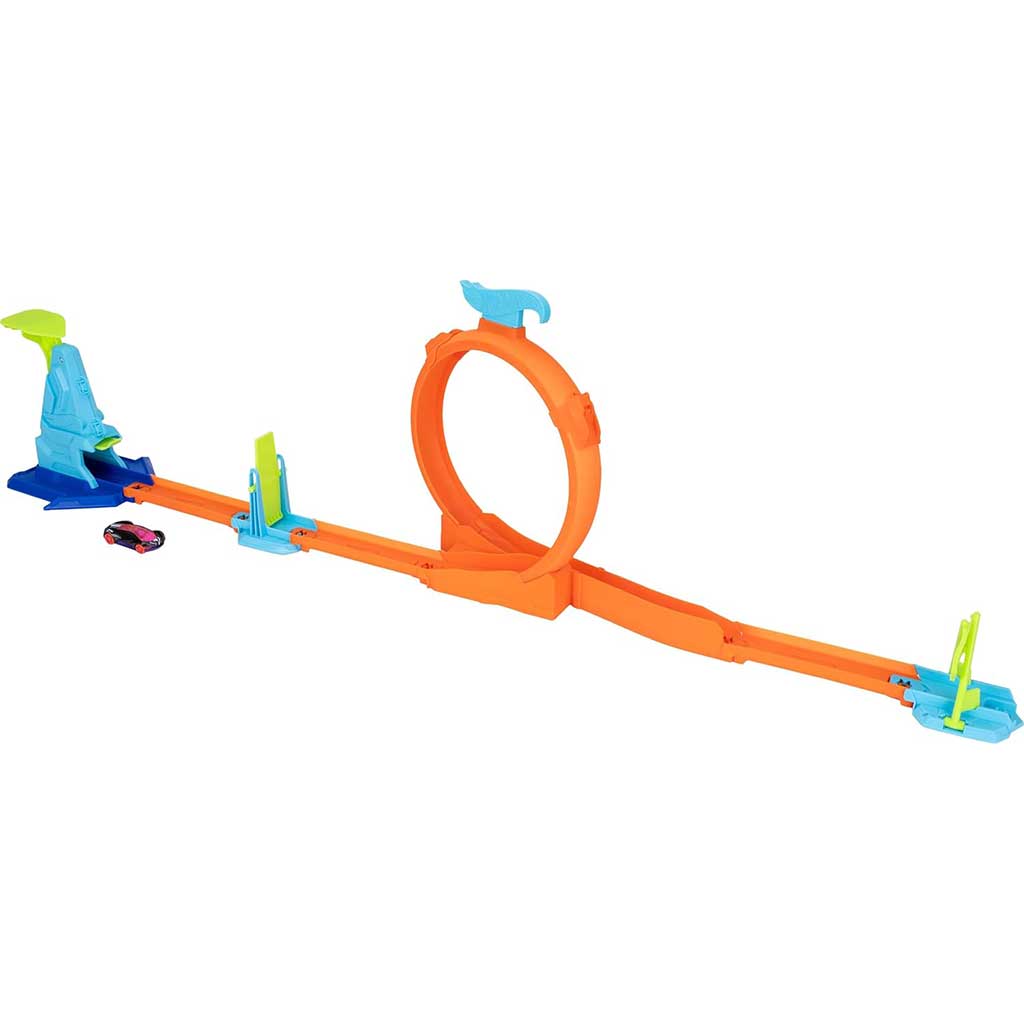 Hot Wheels: Kaszkadőr kezdőszett - Loop Flag Finish játékszett - Mattel kép 2
