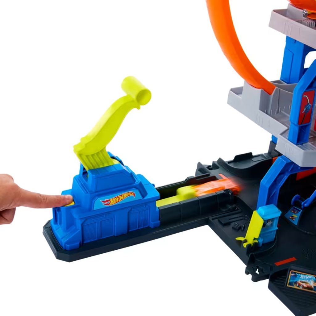 Hot Wheels City: Mega Garázs - Mattel kép 4