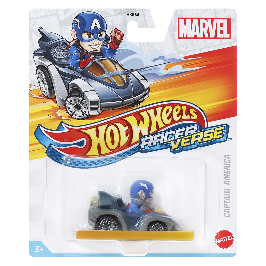 Hot Wheels: RacerVerse Amerika Kapitány kisautó 1/64 – Mattel kép 1
