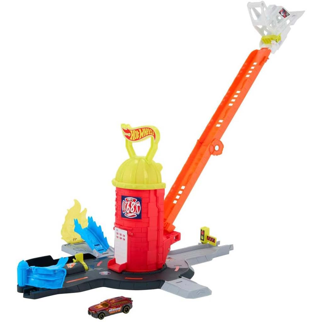 Hot Wheels: Tűzoltó torony pályaszett - Mattel kép 2