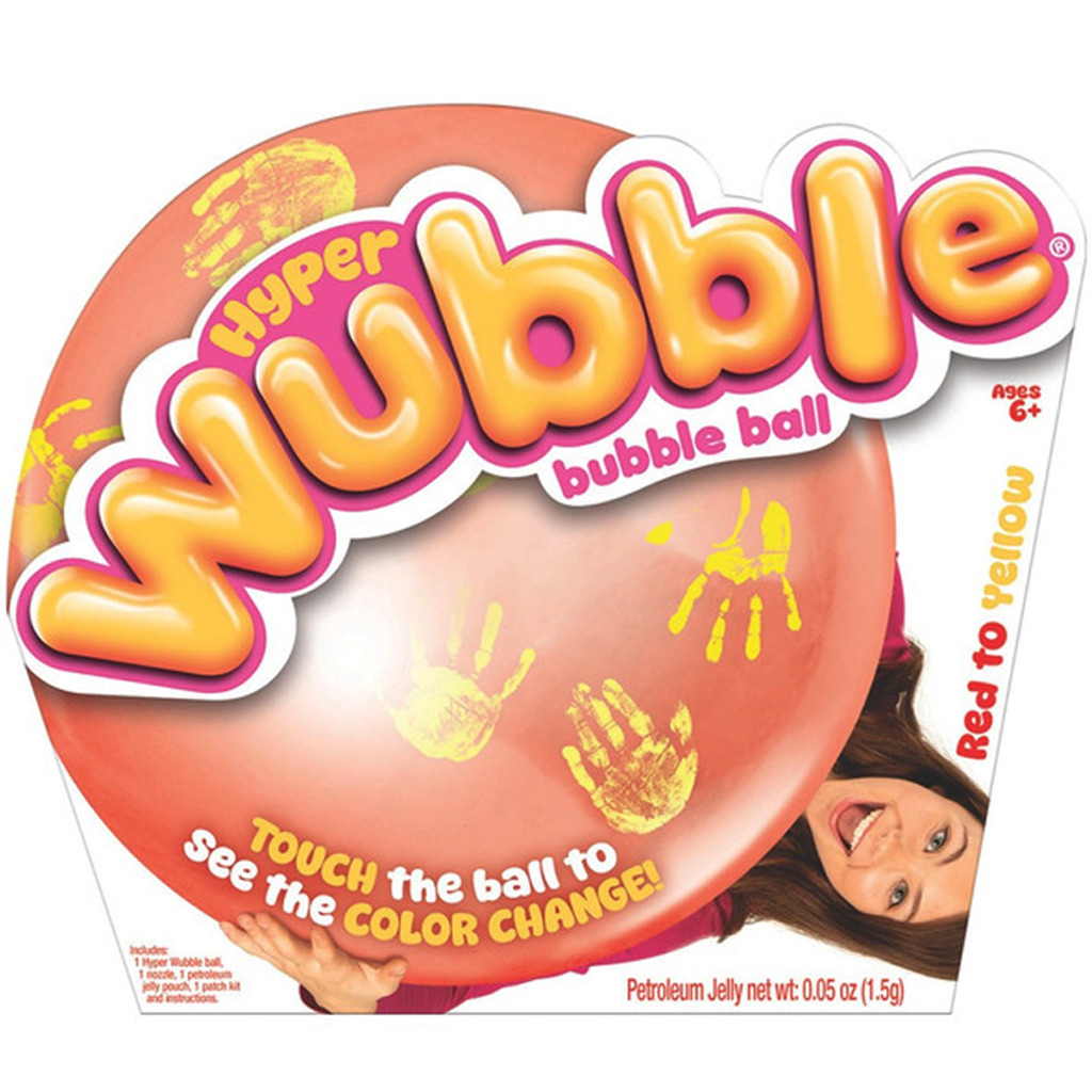 Hyper Wubble színváltós buboréklabda - Piros-Sárga kép 1