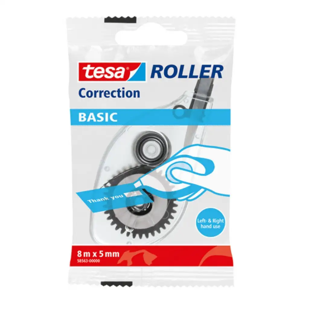 ICO: Tesa Basic 58563 hibajavító roller 5mm-es fedőfelülettel kép 1