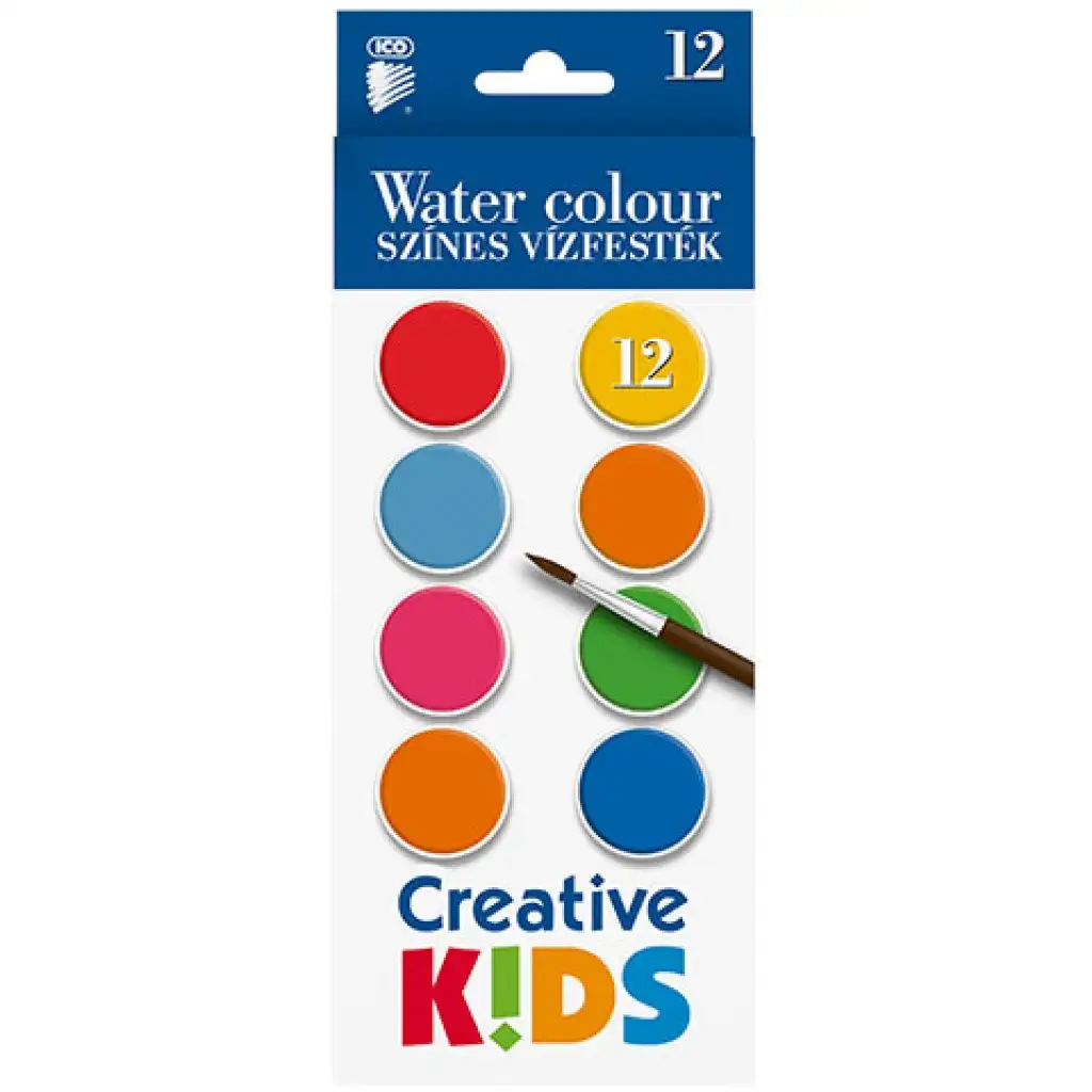 ICO: Creative Kids vízfesték 12db-os 28mm kép 1