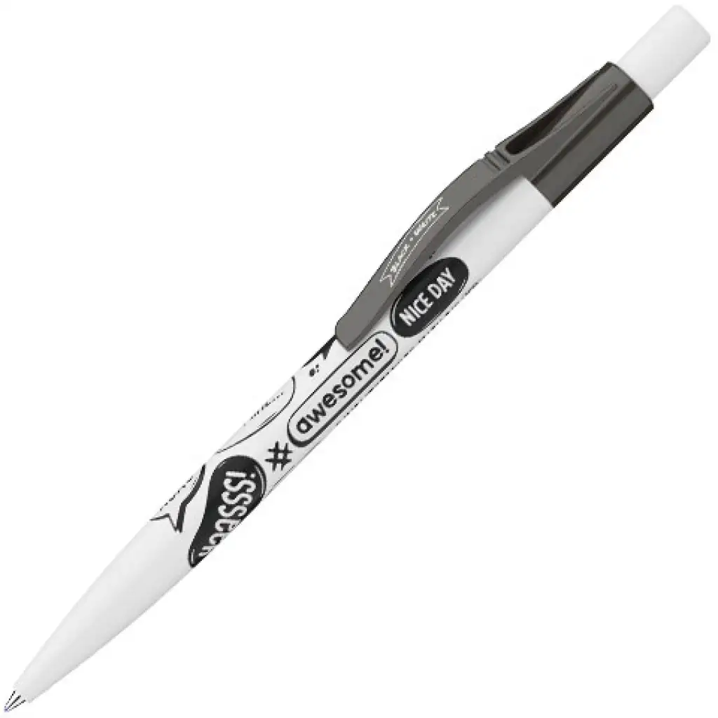 ICO: Black and Write golyóstoll fehér 0,8mm kép 1