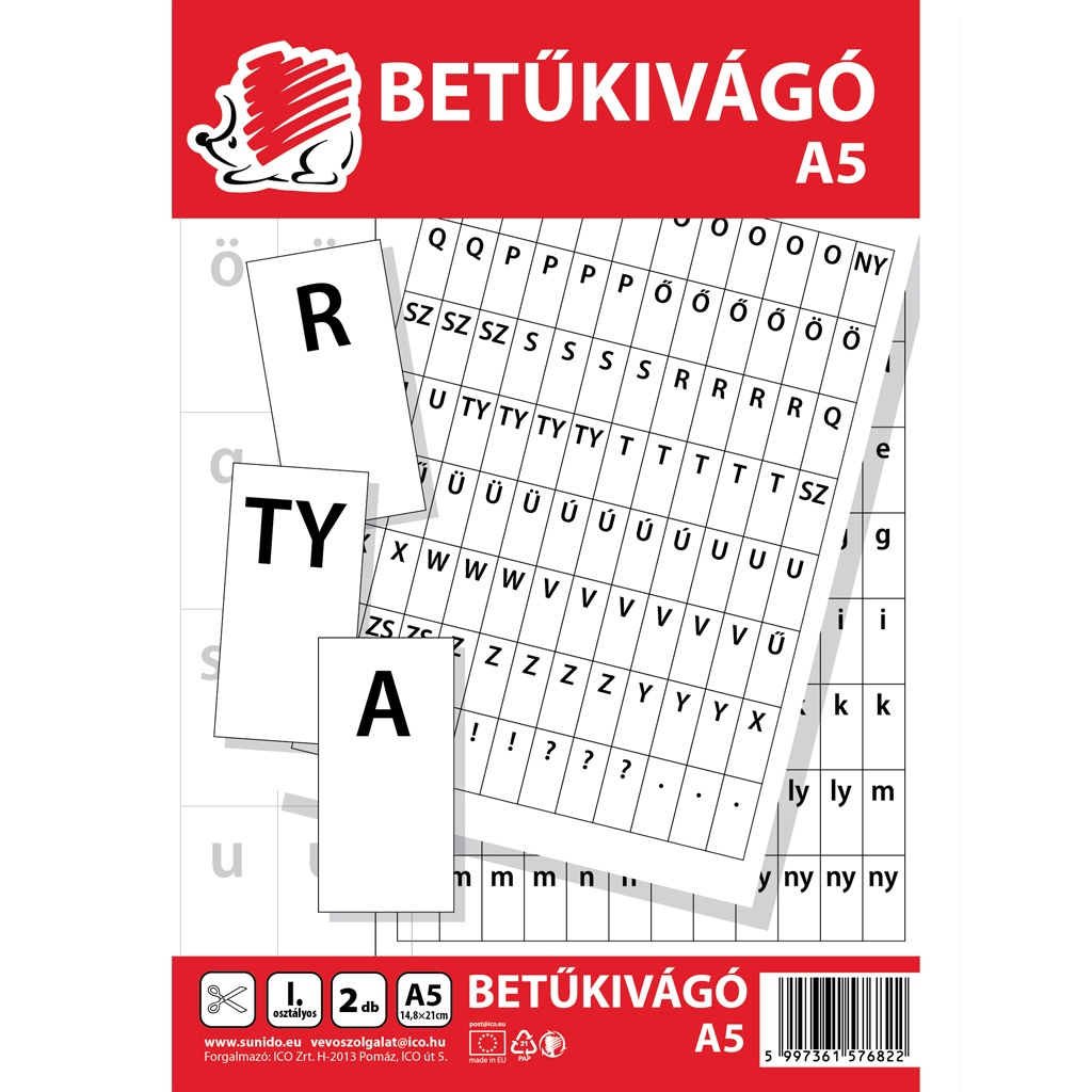 ICO: SÜNI betűkivágó A/5-ös méretben 2lap kép 1