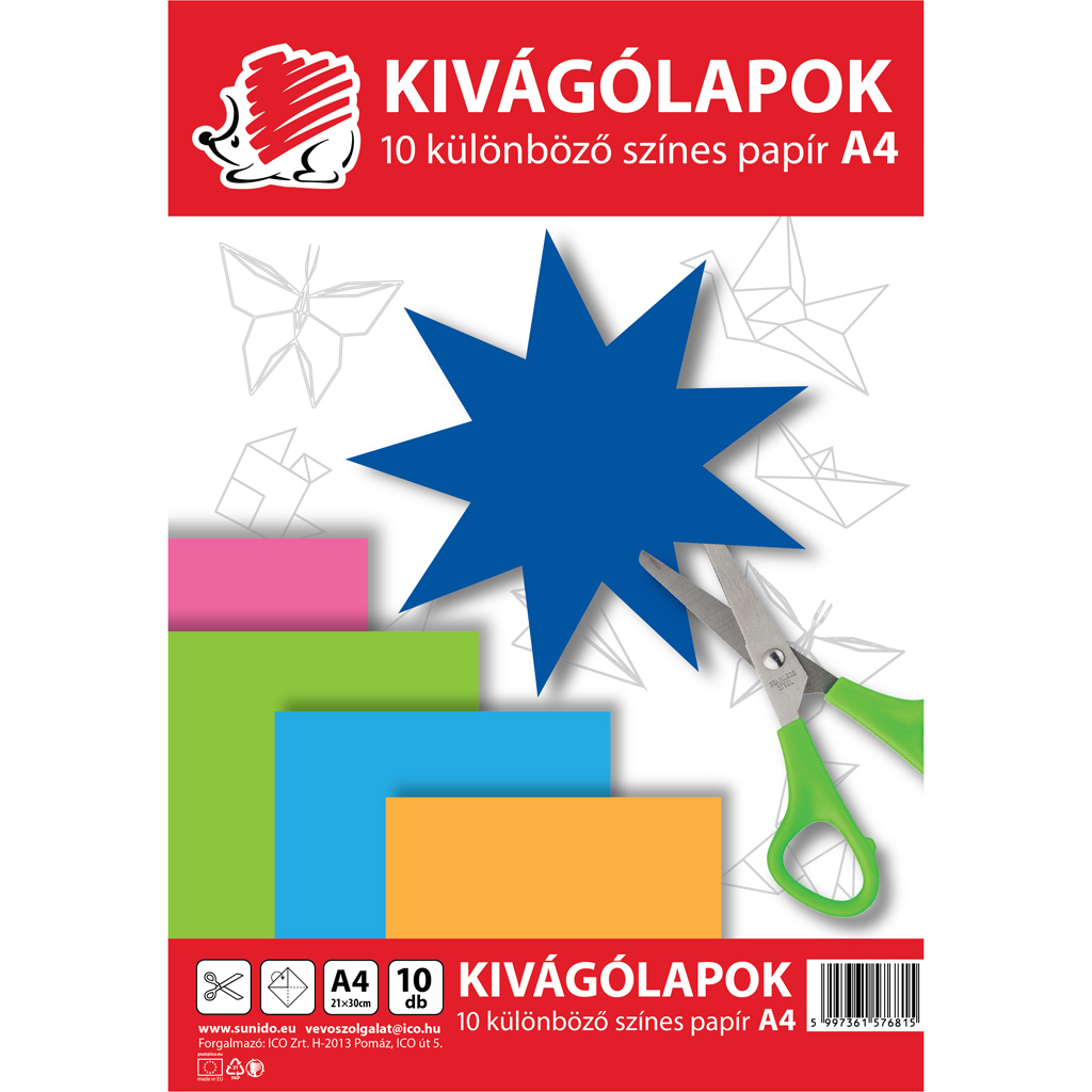 ICO: SÜNI kivágólap A/4-es méretben 10lap kép 1