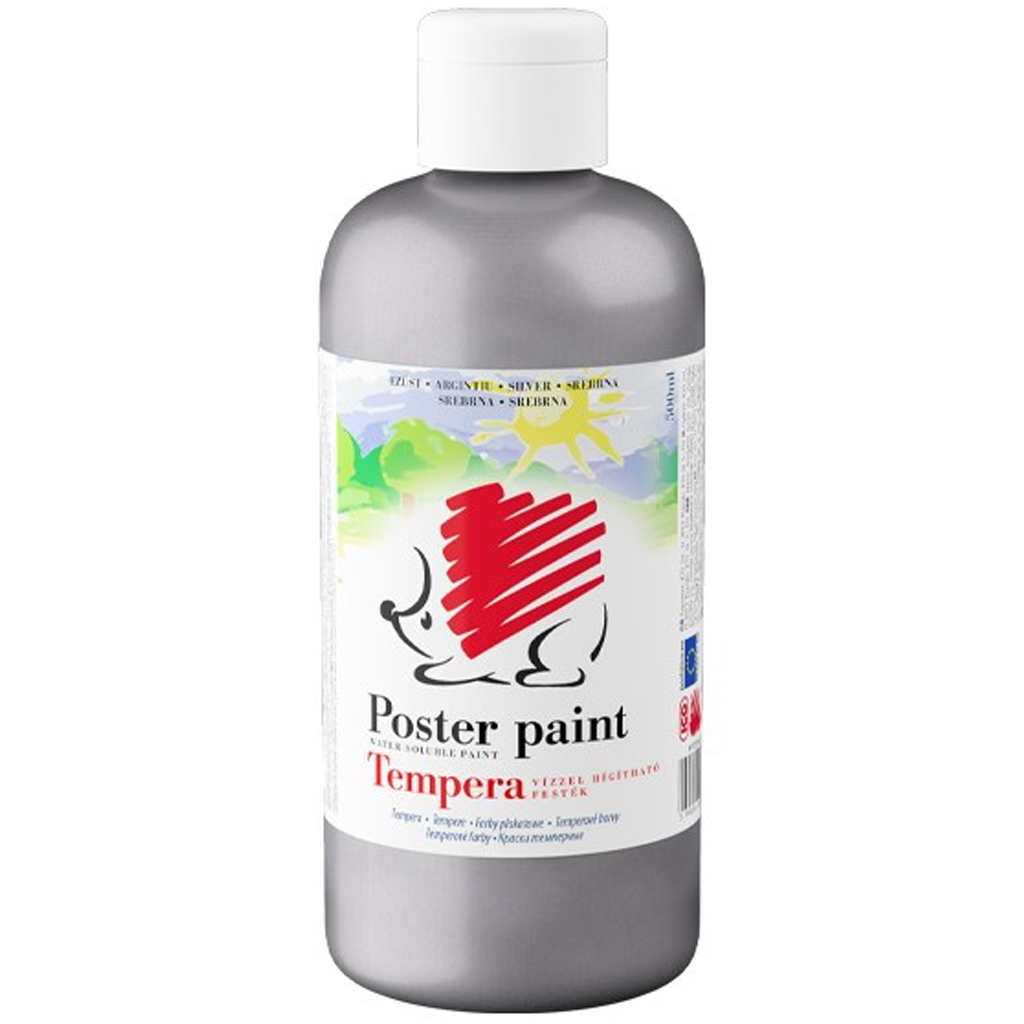 ICO: Süni tempera ezüst színben 500ml kép 1