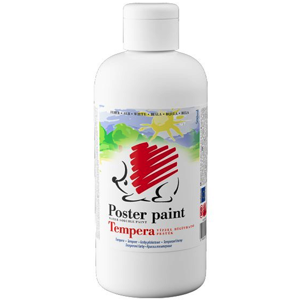 ICO: Süni tempera fehér színben 500ml kép 1