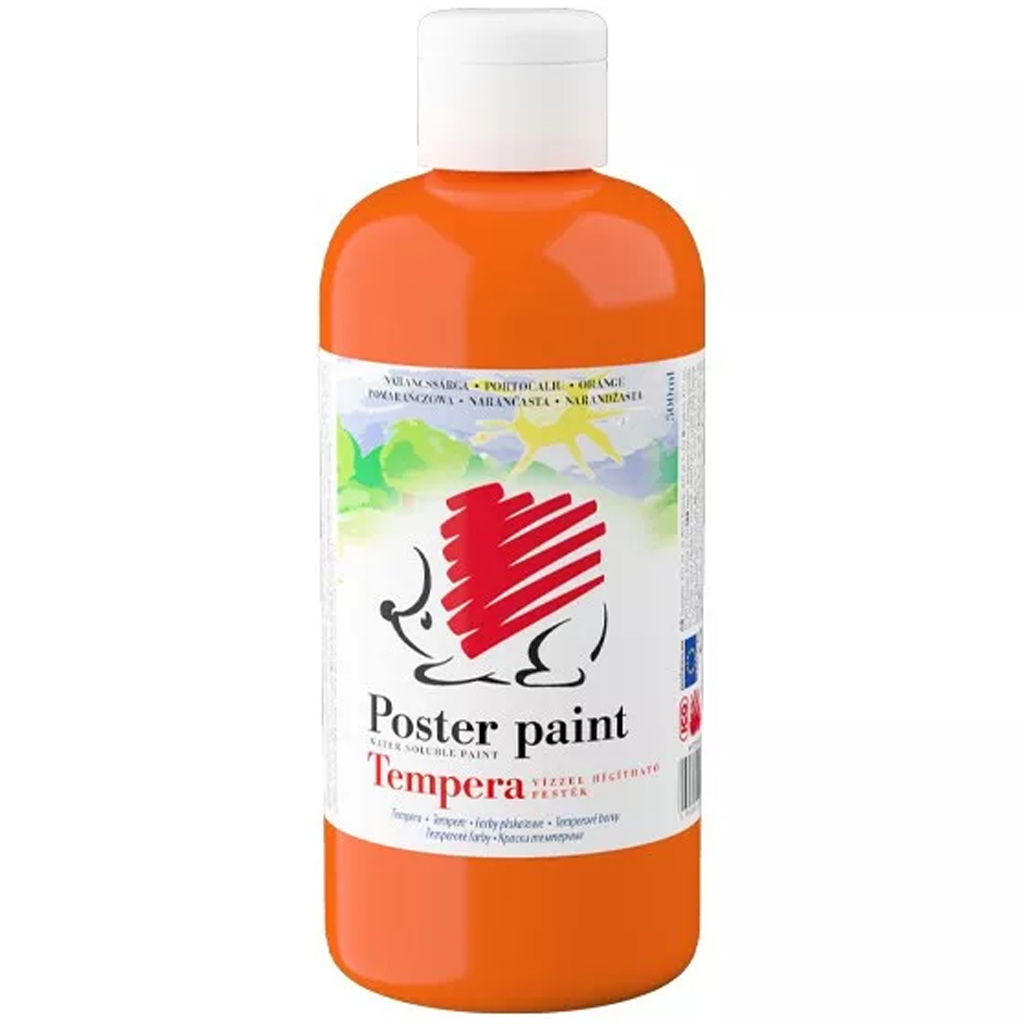 ICO: Süni tempera narancssárga színben 500ml kép 1