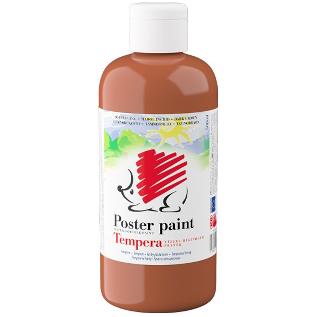 ICO: Süni tempera sötétbarna színben 500ml kép 1