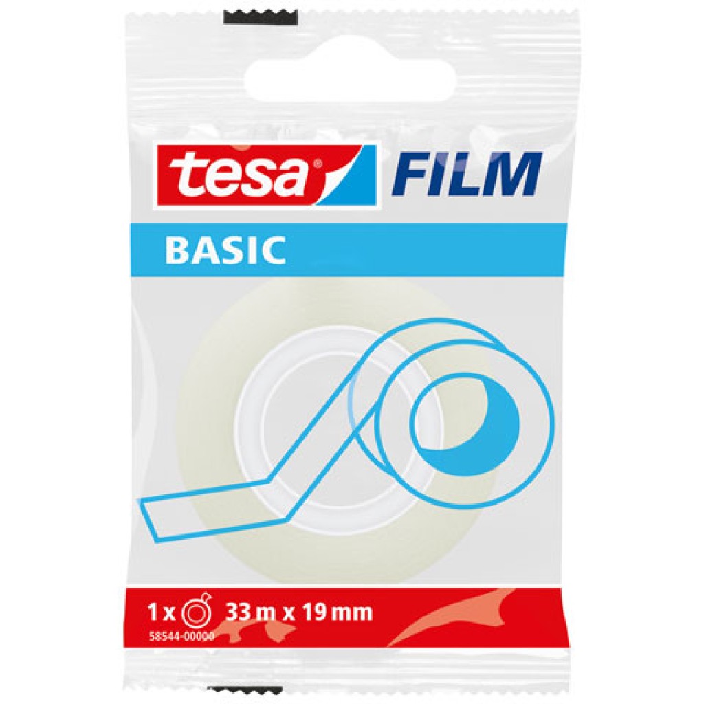 Ico: Tesa Basic átlátszó ragasztószalag 33 m x 19 mm kép 1