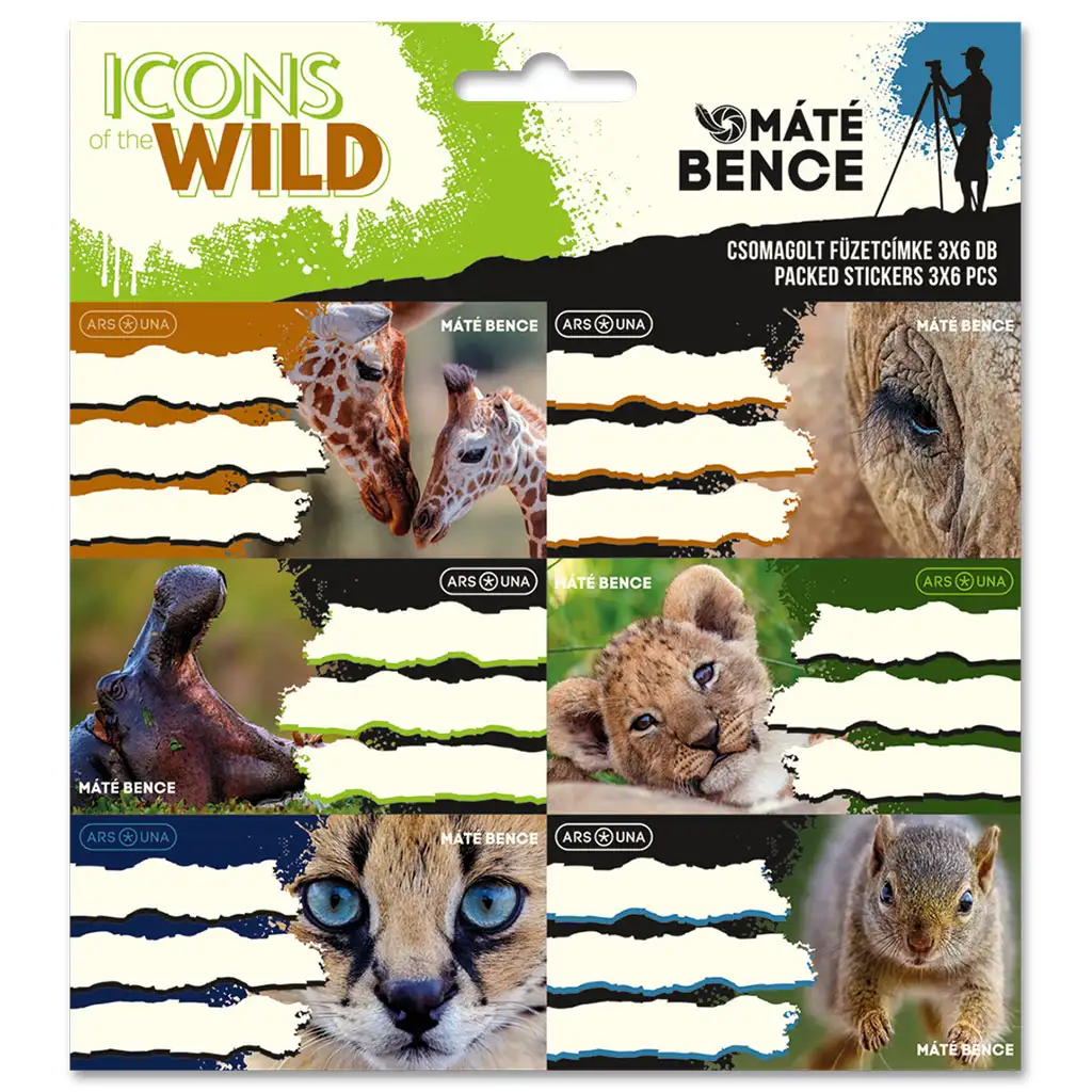 Ars Una: Icons of the Wild csomagolt füzetcímke 3x6 db-os kép 1