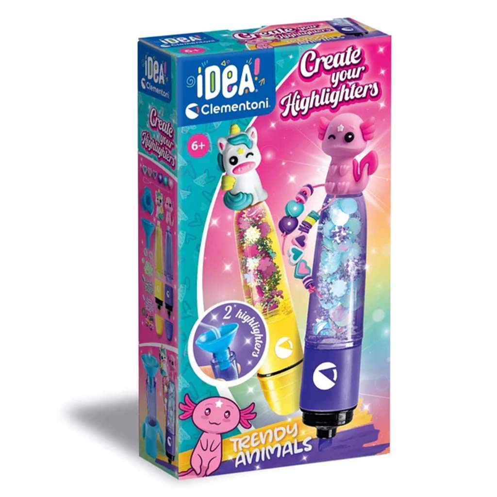 Idea! Divatos állatok mini szövegkiemelő készítő szett - Clementoni kép 1