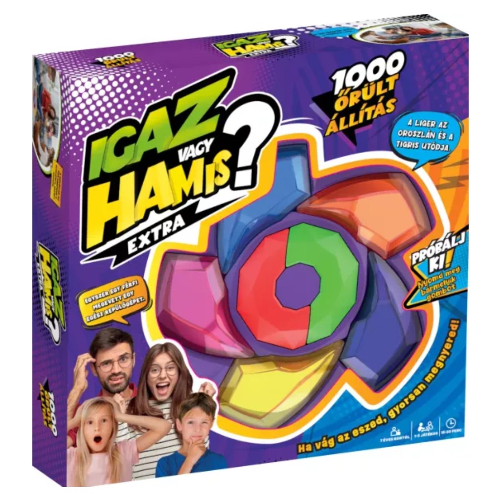 Igaz vagy hamis Extra interaktív társasjáték kép 1
