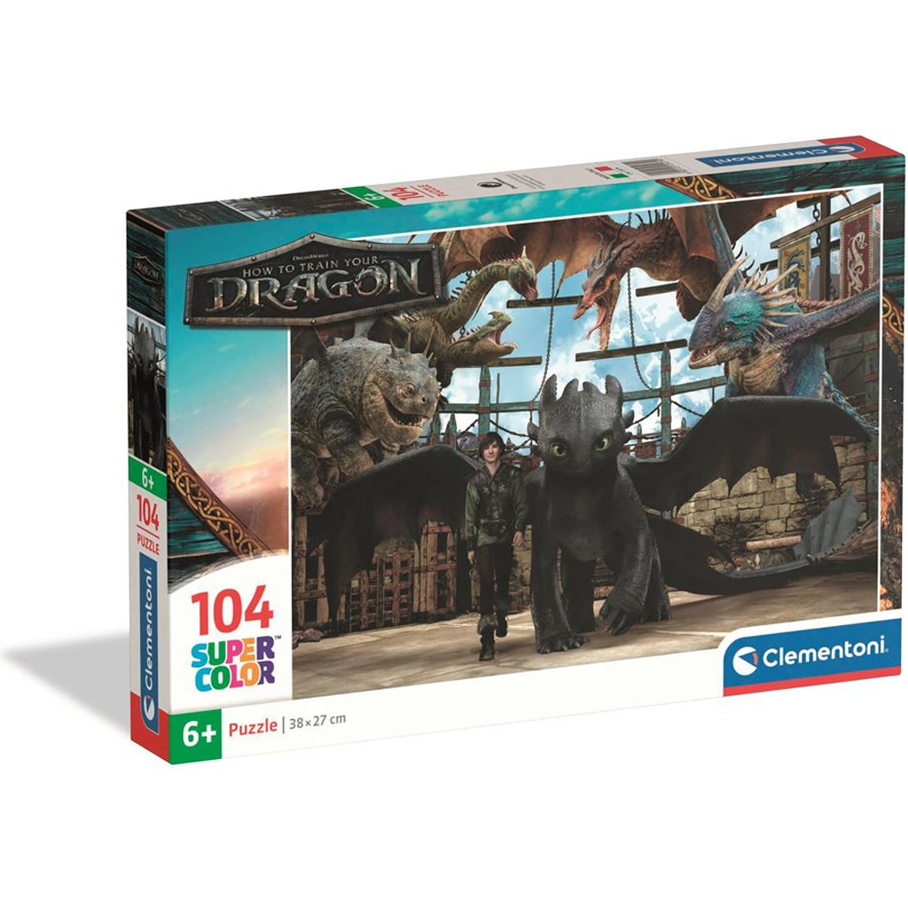 Így neveld a sárkányodat 104 db-os Super Color Puzzle - Clementoni kép 1